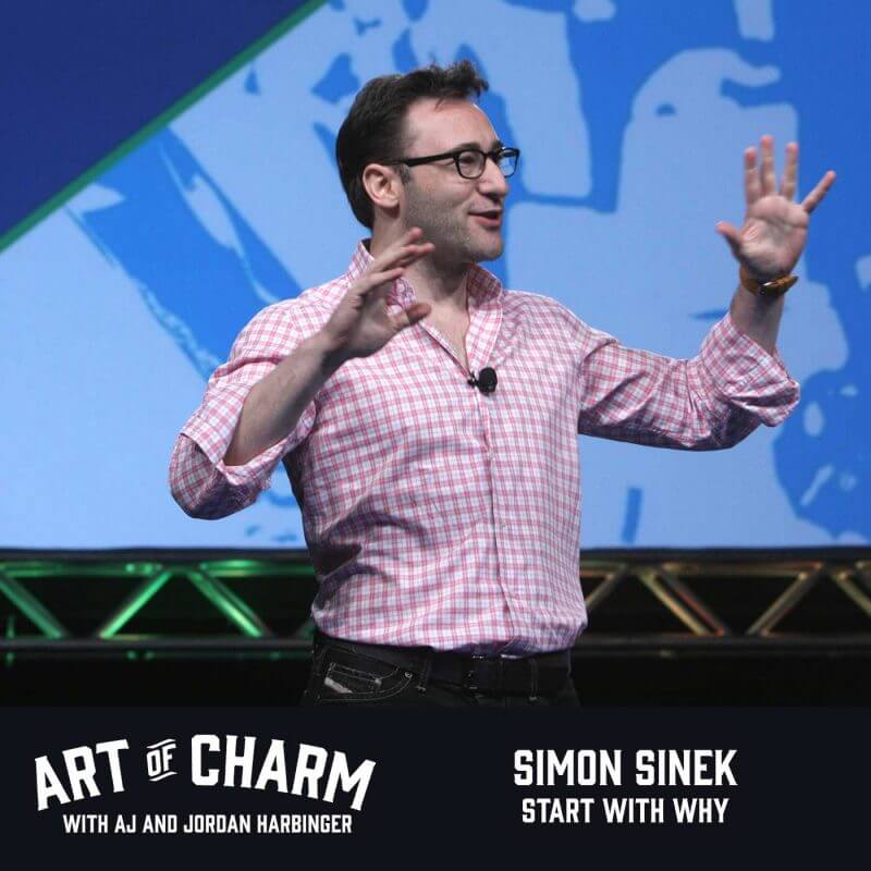 Simon Sinek, best-selling author and visionary, joins us to talk about how to start with why and how to be a leader on episode 392 of The Art of Charm.