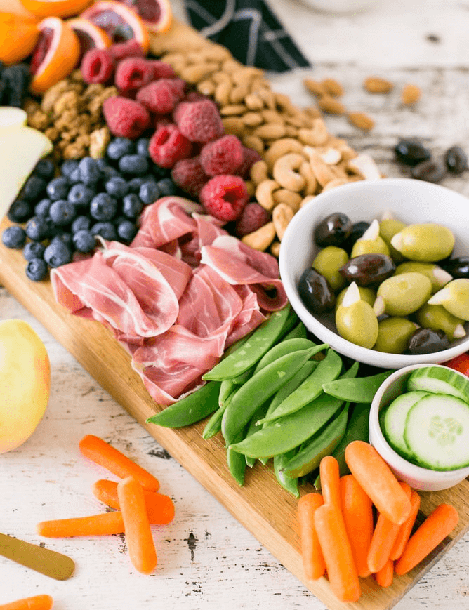 plate of natural foods